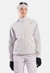 Odlo Zeroweight Windproof X Warm Langlaufjacke für Damen - Skilanglauf - pink, XL