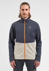 Odlo Langnes Langlaufjacke für Herren - Skilanglauf - beige, L