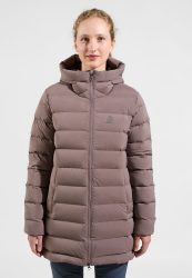 Odlo Ascent N-Thermic Hooded Isolationsjacke für Damen - Casual Comfort - braun, XS
