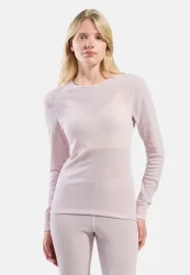 Odlo Active Warm Base Layer Shirt für Damen - Wandern, Ski & Snow - pink, M