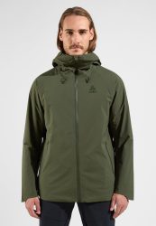 Odlo Ascent S-Thermic Waterproof Isolationsjacke für Herren - Wandern, Casual Comfort - grün, XL