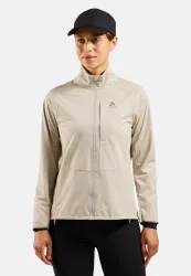Odlo Zeroweight Pro Warm Laufjacke für Damen - Running - beige, XS