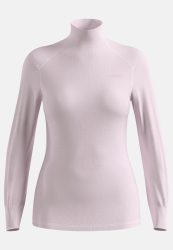 Odlo Active Warm Base Layer Shirt mit Stehkragen für Damen - Wandern, Ski & Snow - pink, L