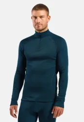 Odlo Active X-Warm Base Layer Half-Zip für Herren - Wandern, Ski & Snow - marineblau, M