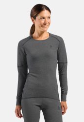 Odlo Active X-Warm Base Layer Shirt für Damen - Ski & Snow - grau, L
