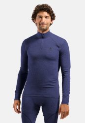 Odlo Active X-Warm Base Layer Half-Zip für Herren - Ski & Snow - lila, M