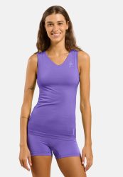 Odlo Performance X-Light Base Layer Tank für Damen - Training, Radsport - lila, XS