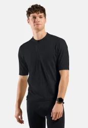 Odlo Essential Rad-Shirt Half-Zip für Herren - Radsport - schwarz, M