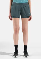 Odlo Zeroweight 3 Inch 2-In-1 Laufshorts für Damen - Training, Running - grün, XS