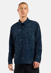 Odlo Transition Insulated Langarmhemd für Herren - Wandern, Casual Comfort - marineblau, XXL