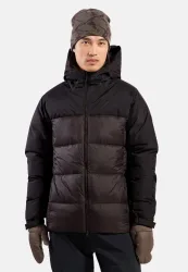 Odlo Down Hooded Isolationsjacke für Herren - Wandern, Casual Comfort - braun, S