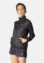 Odlo Essentials Light Laufjacke mit Print für Damen - Running - schwarz, XS