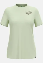 Odlo There's More Merino 160 T-Shirt für Damen - Wandern, Casual Comfort - grün, S