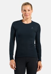 Odlo Active Warm Base Layer Shirt für Damen - Wandern, Ski & Snow - marineblau, XS