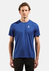 Odlo Cardada T-Shirt für Herren - Wandern, Casual Comfort - blau, S