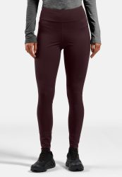 Odlo Zeroweight Warm Lauftights für Damen - Running - maron, L