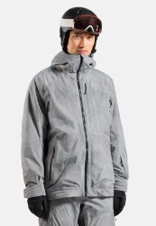 Odlo Descent Pow Insulated Isolationsjacke für Herren - Ski & Snow - grau, S