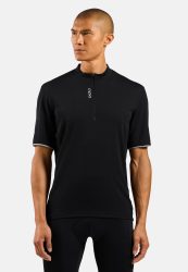 Odlo Essential Rad-Shirt Half-Zip für Herren - Radsport - schwarz, S