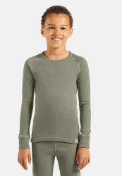Odlo Active Warm Base Layer Shirt für Kinder - Wandern, Ski & Snow - grün, 104