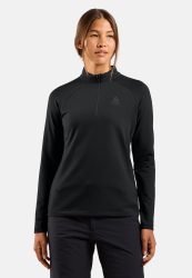 Odlo Essential Light Mid Layer Half-Zip für Damen - Wandern, Ski & Snow - schwarz, XL