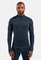 Odlo Merino 260 Base Layer Half-Zip für Herren - Wandern, Ski & Snow - marineblau, M