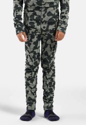 Odlo Active Warm Graphic Base Layer Tights für Kinder - Wandern, Ski & Snow - grün, 116