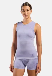 Odlo Ärmelloser Performance Light Base Layer mit Rain-Dye-Effekt für Damen - Training, Radsport - lila, M