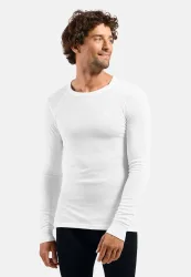 Odlo Active Warm Base Layer Shirt für Herren - Wandern, Ski & Snow - weiss, XS