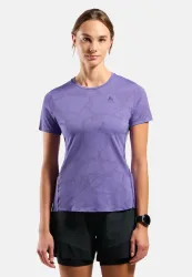 Odlo Zeroweight Engineered Chill-Tec Lauf-T-Shirt für Damen - Training, Running - lila, XL