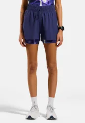 Odlo Damen Zeroweight 3 Inch Print 2-in-1 Shorts