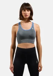 Odlo Seamless Medium Ceramicool Sport BH für Damen - Training, Running - blau, XS