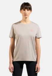Odlo Ascent Sun. Sea. Mountains. T-Shirt für Damen - Wandern - beige, M