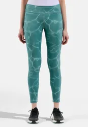 Odlo Zeroweight Print Lauftights für Damen - Training, Running - grün, XS