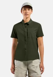 Odlo Essential Kurzarmhemd für Damen - Wandern - grün, L