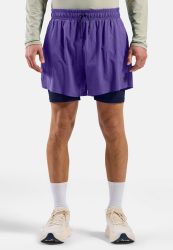 Odlo Zeroweight 5 Inch 2-in-1 Laufshorts 2.0 für Herren - Training, Running - lila, XL