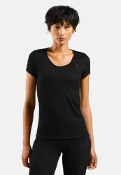Odlo Active F-Dry Light Base Layer T-Shirt für Damen - Wandern, Radsport - schwarz, XXL