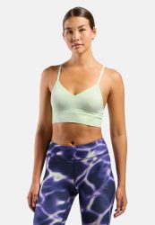 Odlo Seamless Low - Padded Sport BH für Damen - Wandern, Training - grün, S