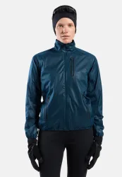 Odlo Zeroweight Dual Dry Waterproof Insulated Langlaufjacke für Damen - Skilanglauf - marineblau, M