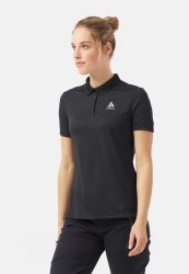 Odlo F-Dry Poloshirt für Damen - Wandern, Casual Comfort - schwarz, S