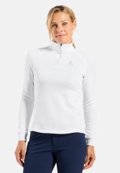 Odlo Berra Mid Layer Half-Zip für Damen - Wandern, Ski & Snow - weiss, L