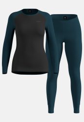 Odlo Active Warm Special Set Base Layer Set für Damen - Wandern, Ski & Snow - marineblau, XS