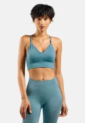Odlo Padded Seamless Soft 2.0 Sport BH für Damen - Wandern, Training - blau, XS