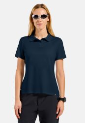 Odlo Cubic Light Poloshirt für Damen - Wandern, Casual Comfort - marineblau, L