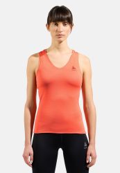 Odlo Active F-Dry Light Base Layer Tank für Damen - Wandern, Radsport - orange, XS