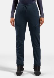 Odlo Zeroweight Windproof X Warm Langlaufhose für Damen - Skilanglauf - marineblau, M