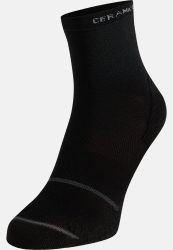 Odlo Ceramicool Reflective Mid-Crew-Socken - Radsport, Running - schwarz, 42-44