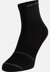 Odlo Ceramicool Reflective Mid-Crew-Socken - Radsport, Running - schwarz, 42-44