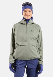 Odlo Zeroweight Pro Windproof Anorak Langlaufjacke für Damen - Skilanglauf - grün, S