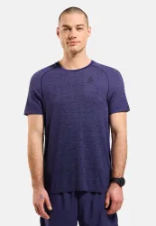 Odlo Essential Seamless Lauf-T-Shirt für Herren - Training, Running - blau, L