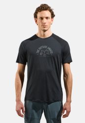 Odlo Ride 365 PW130 Bike Print Radshirt für Herren - Commuting - schwarz, M